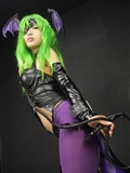 [Cosplay]  Darkstalkers  Morrigan with great body in latex(15)